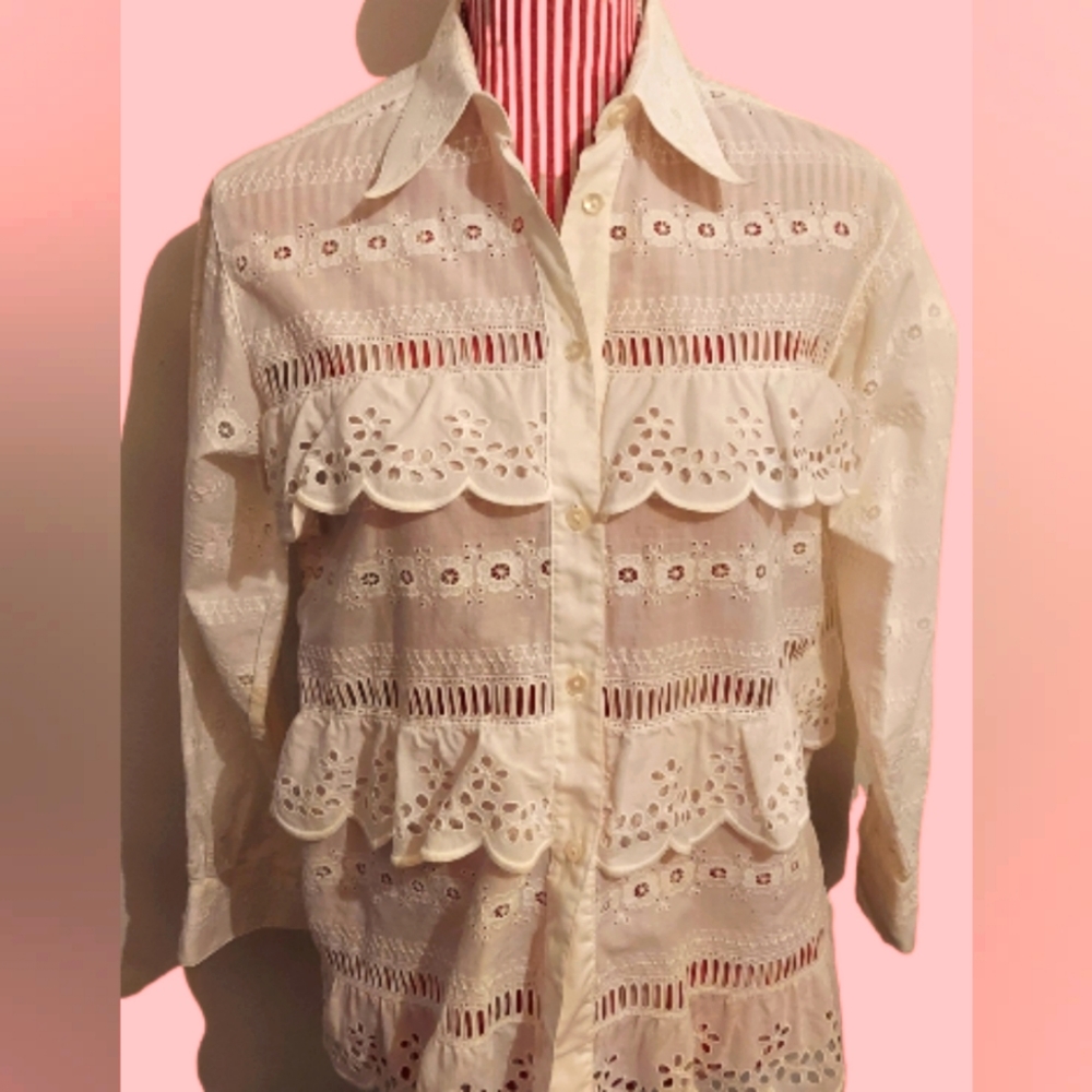 Vinatge Le Garage Eyelet Button-Up Size 1 Small Pristine